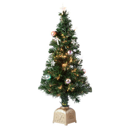 3 Musical Spinning Fiber Optic Tree by Holiday Peak™