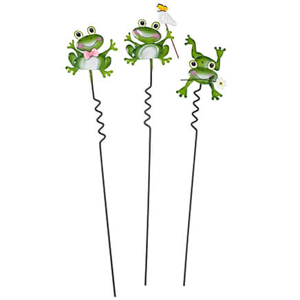 Frog Lawn Stakes Set of 3 by Fox River Creations™